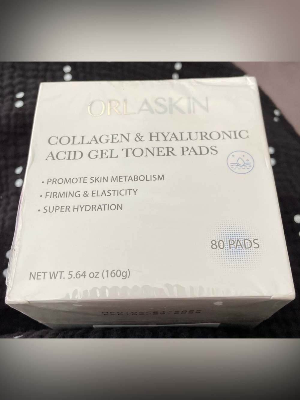 Collagen & Hyaluronic Acid Gel Toner 80ct Pads - White New